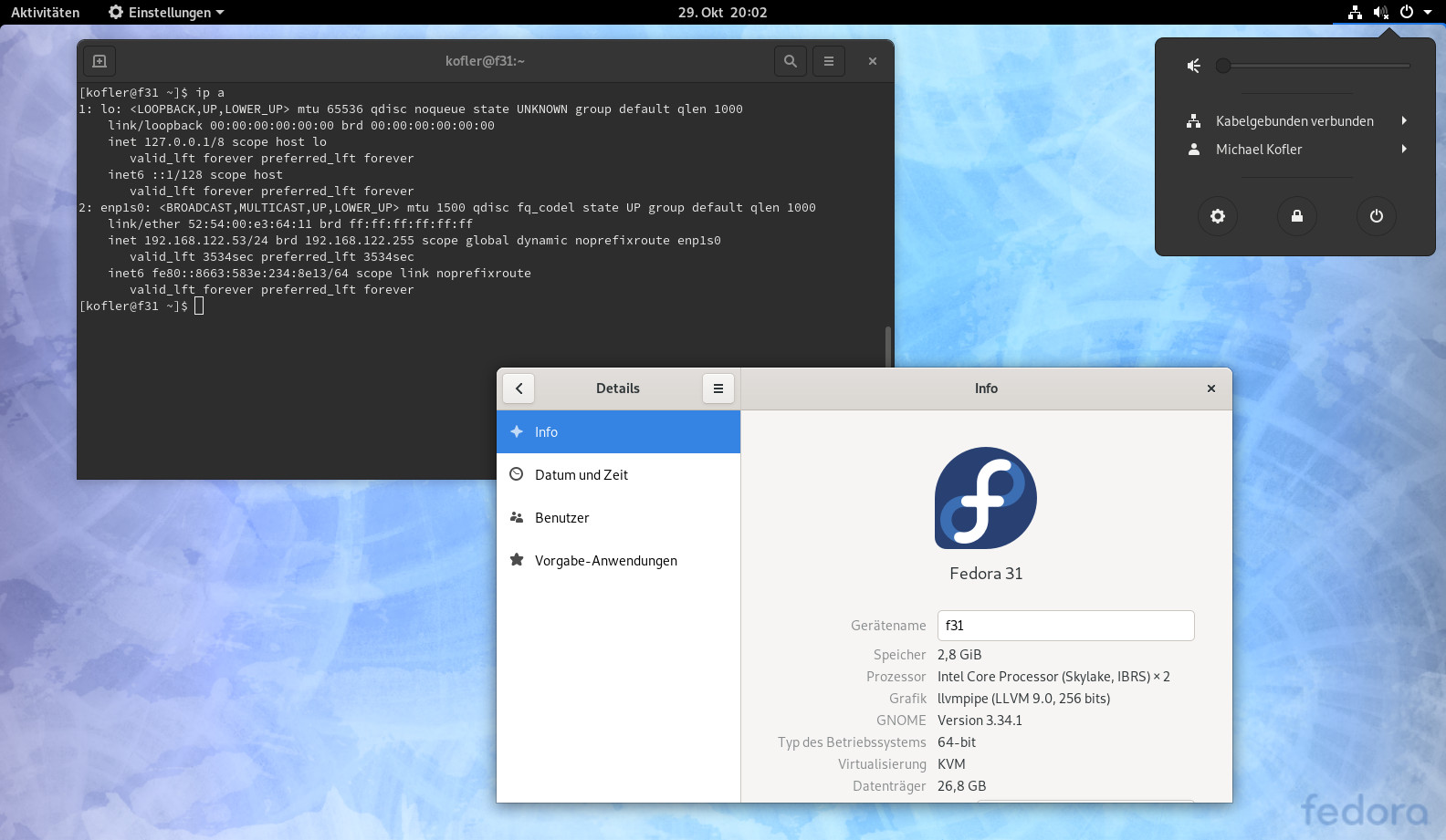 vmware workstation fedora 31 download rpm