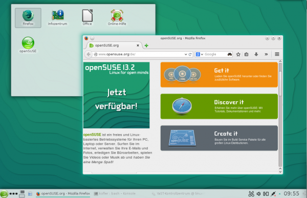 KDE-Desktop in openSUSE 13.2